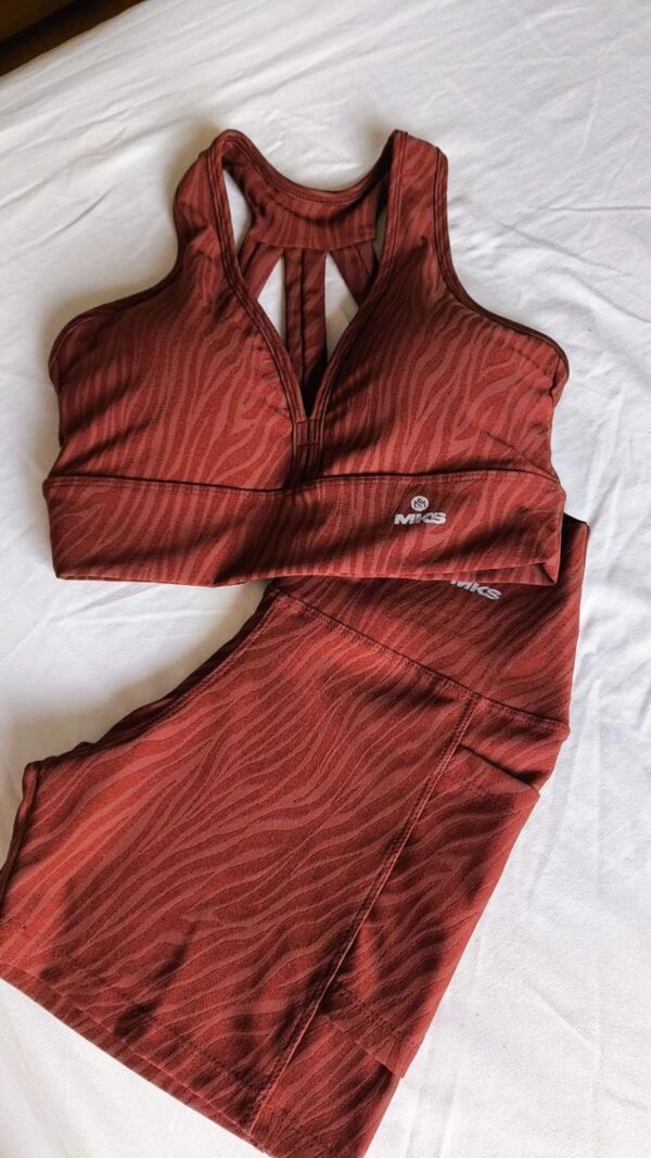 Conjunto poliamida Marrom Tamanho - M